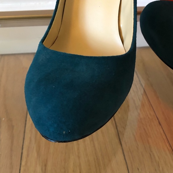 Ivanka Trump “Pinkish” pumps - Green Suede - 7 - Picture 3 of 8